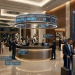Hotel asset utilisation dashboard showing room, restaurant, and meeting space performance metrics