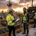 Team reviewing risk register on a digital construction management platform